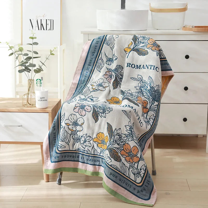 DecorBites™ Cotton Bath Towel - Soft & Absorbent 80x160cm - Large & Luxurious