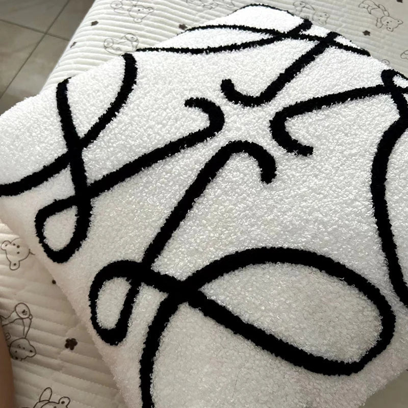 DecorBites™ Geometric Embroidery Cushion Covers: Nordic Modern Decorative Pillowcase for Living Room