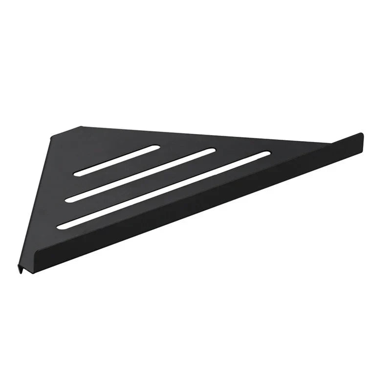 DecorBites™ Brushed Gold Stainless Steel Bathroom Triangle Rack for Stylish Shower Storage