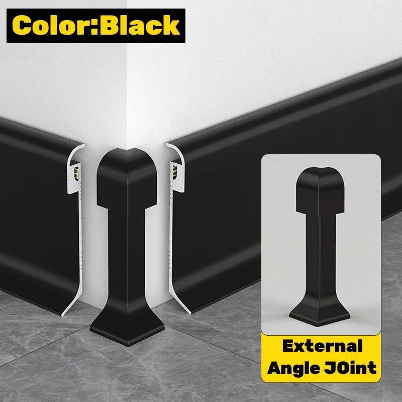 DecorBites™ LED Skirting Line Aluminum Profiles Baseboard Corner Wall Decor - Stair Bar Strip Light