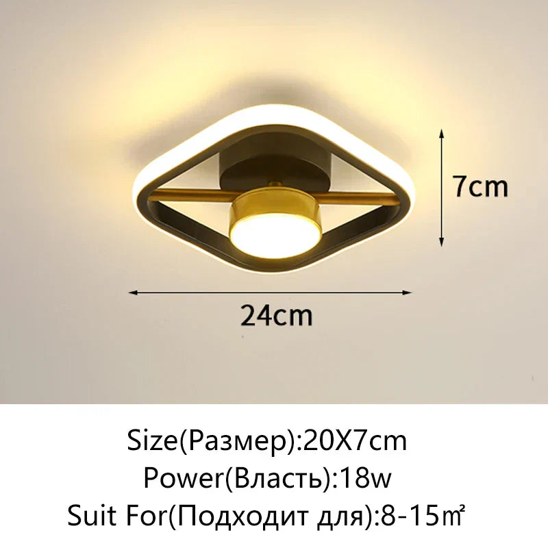 DecorBites™ LED Surface Mounted Aisle Ceiling Lights for Home Lighting