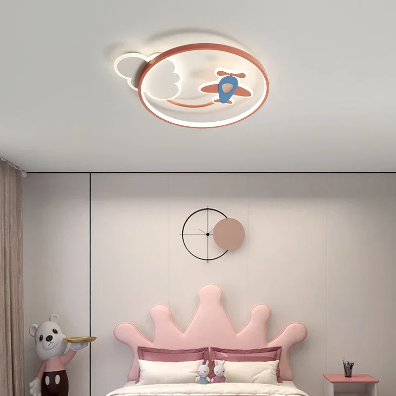 DecorBites™ Kids Room LED Ceiling Chandelier Modern Nursery Study Hanging Lamp