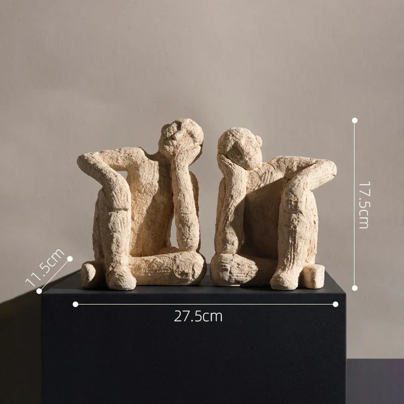 DecorBites™ Abstract Resin Figurine Sculpture Handicrafts Decorative Ornaments