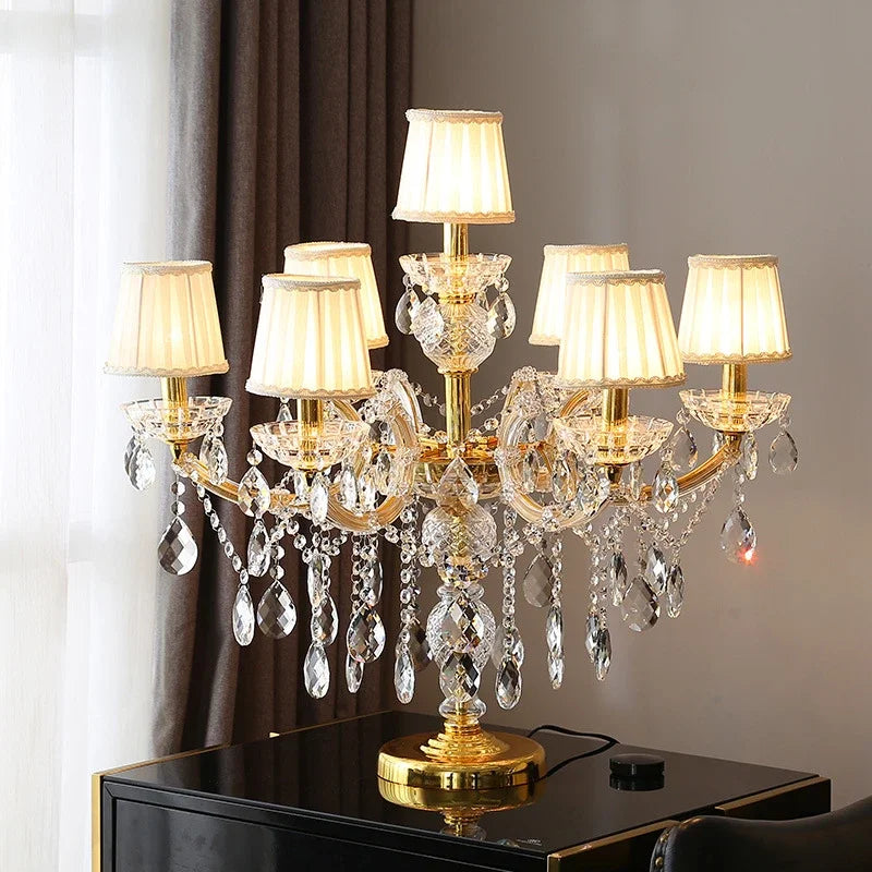 DecorBites™ Crystal Table Light: Modern Luxury Nordic Indoor Lighting for Living Room Bedroom