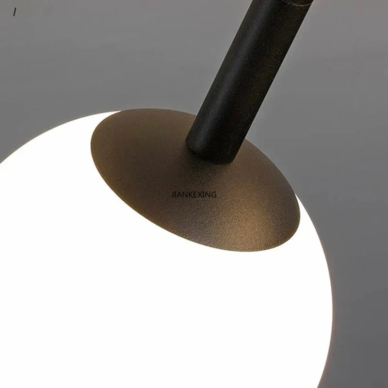 DecorBites™ Glass Ball Ceiling Chandelier: Modern Lighting Fixture for Living Room Bedroom Center Table
