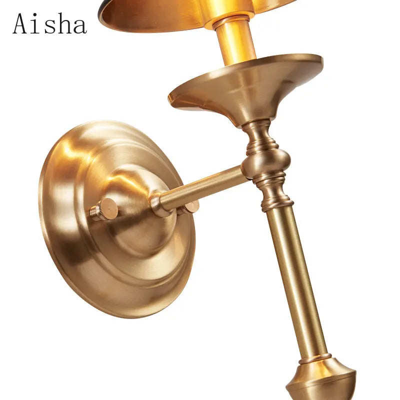 DecorBites™ Black/Gold Wall Lamp: Luxury Living Room Bedroom Staircase Light