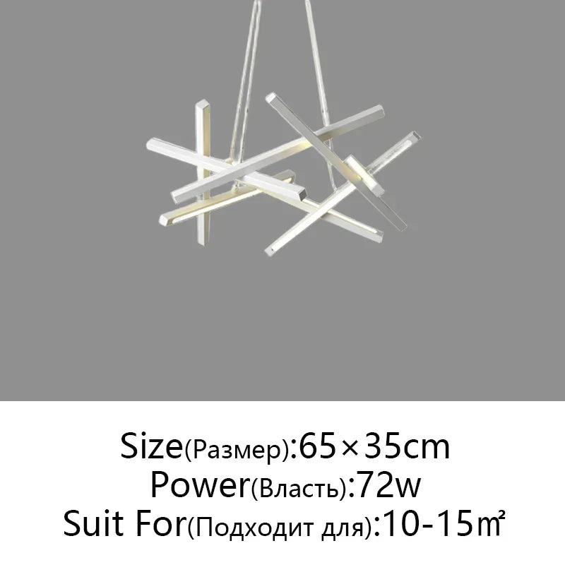 DecorBites™ LED Chandelier Remote Control Ceiling Pendant Light for Living Room, Dining Room, Bedroom
