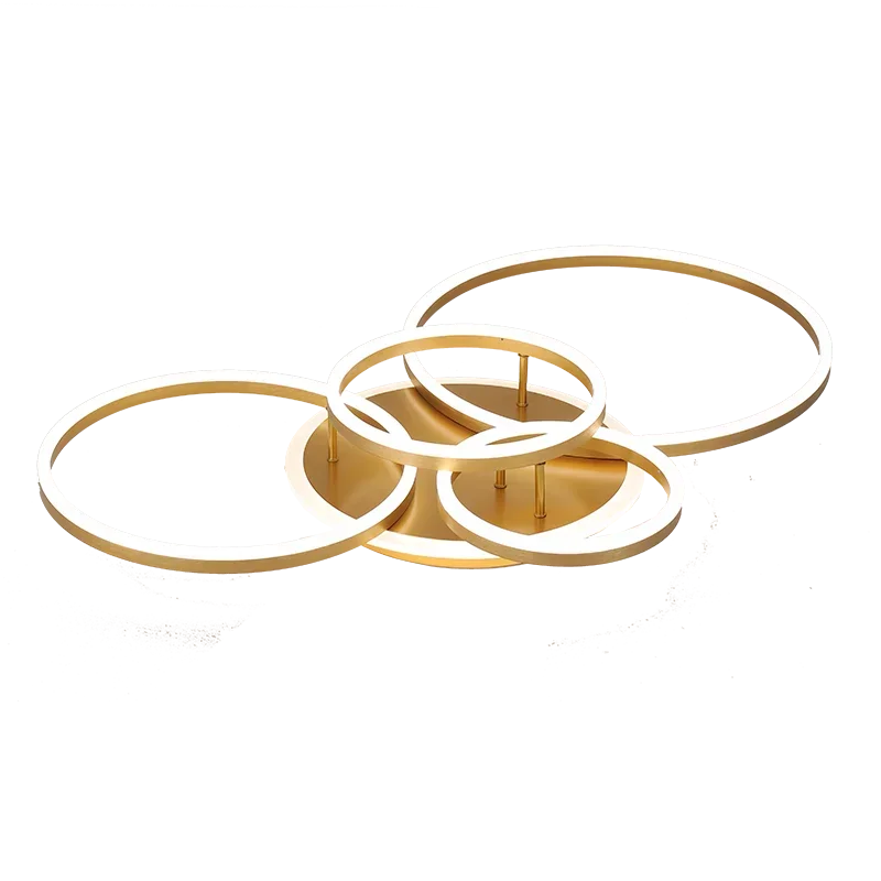 DecorBites™ Gold LED Chandelier for Living Study Room Indoor Lighting Luminaire