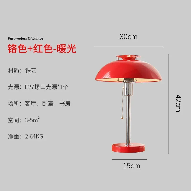 DecorBites™ Bauhaus LED Table Lamp for Retro Atmosphere in Living Room or Bedroom