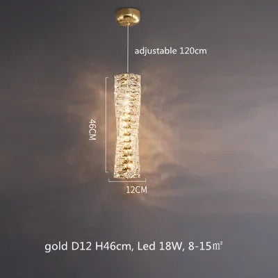 DecorBites™ Crystal LED Pendant Lights | Dimmable Ring Hanging Lamp | Modern Luxury Decor Fixtures