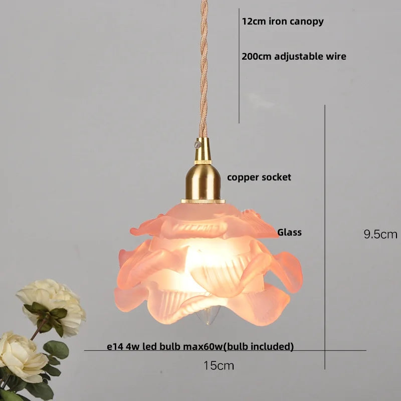 DecorBites™ Brass LED Pendant Light Fixture Clear Glass Nordic Modern Hanging Lamp
