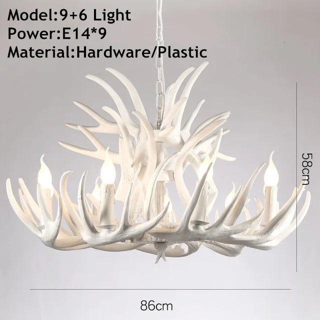 DecorBites™ Antler Pendant Chandelier for Home Decor and Lighting Fixtures