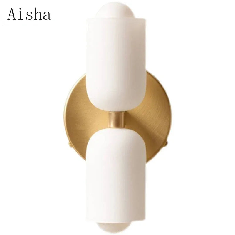 DecorBites™ Double Head Glass Wall Light for Bedroom, Living Room, Bathroom Décor