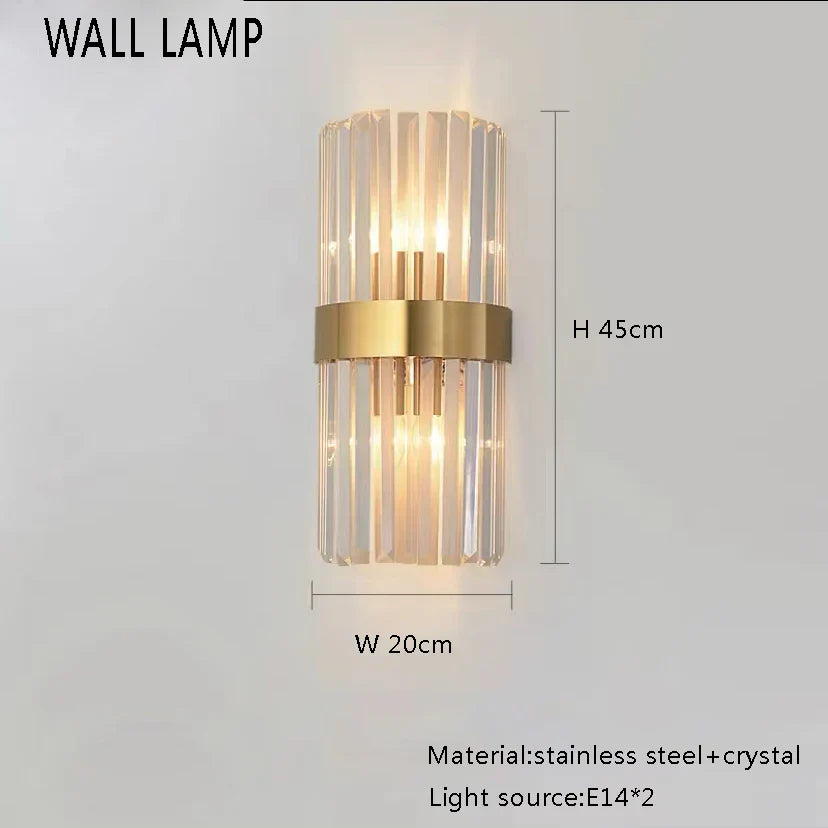 DecorBites™ Crystal Chandelier Pendant Lamps for Home Decor and Modern Living Room Lighting