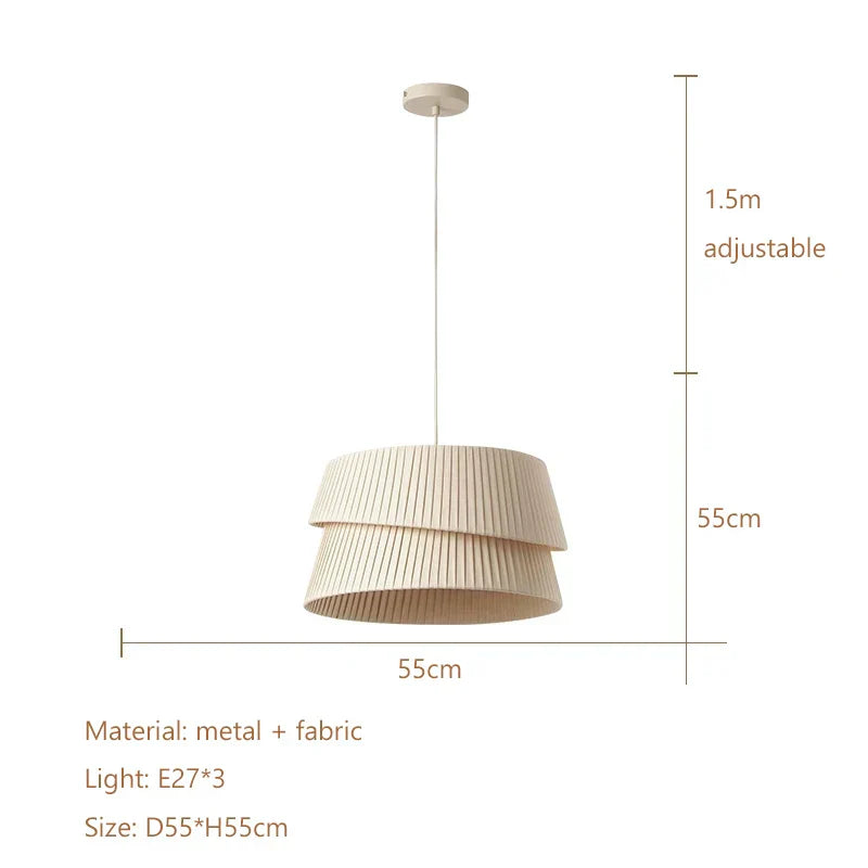 DecorBites™ Cream LED Ceiling Chandelier for Living Room Dining Bedroom