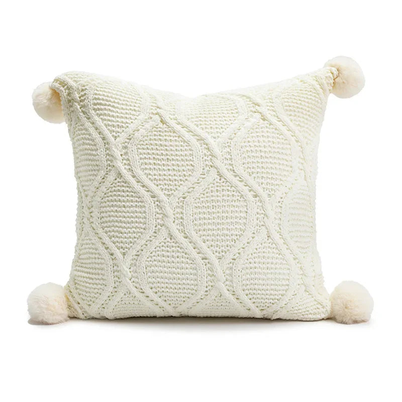 DecorBites™ Cartoon Christmas Pillow Covers: Festive Decor for Sofa - Embroidered Design