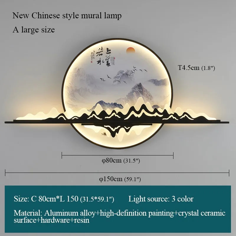 DecorBites™ Landscape LED Wall Picture Light for Home Living Bedroom Study