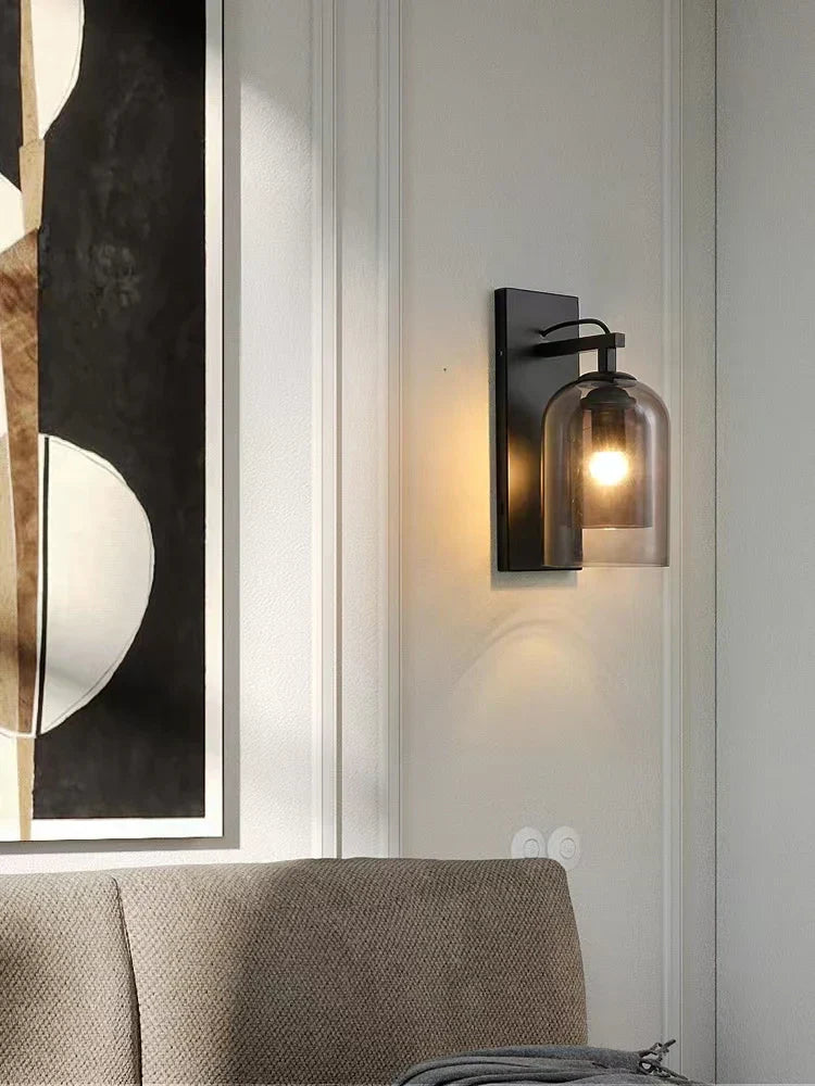 DecorBites™ Industrial Glass Wall Lamps for Living Room Bedroom Aisle Staircase Decor