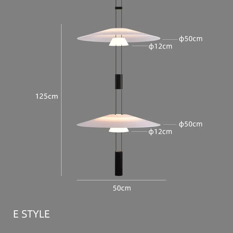 DecorBites™ Circular Pendant Light: Modern Minimalist Hanging Lamp for Living Room, Dining, Bar