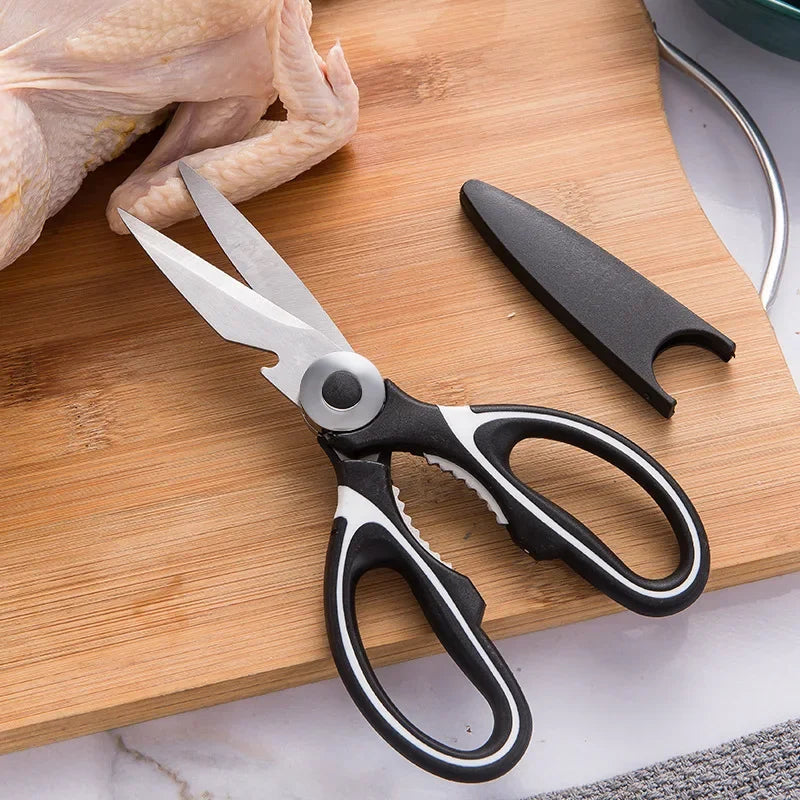 DecorBites™ Kitchen Scissors - Stainless Steel Multifunctional Household Scissors for Food Preparation