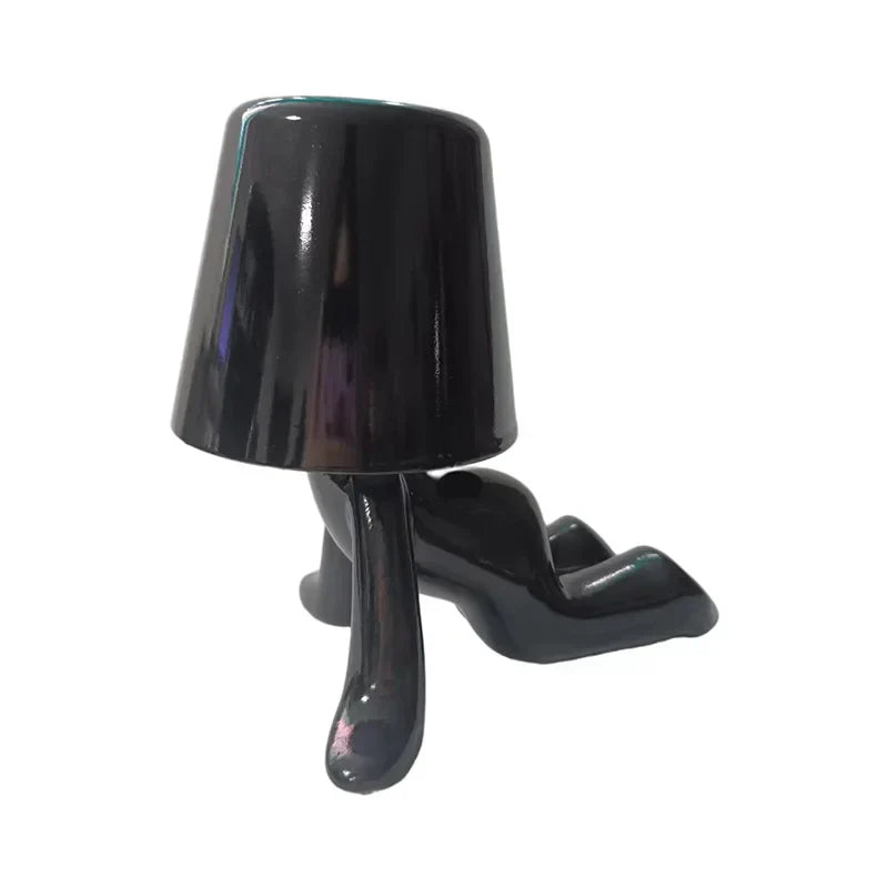 DecorBites™ Little Golden Man Table Lamp - Art Decor Night Light for Living Room and Children's Room