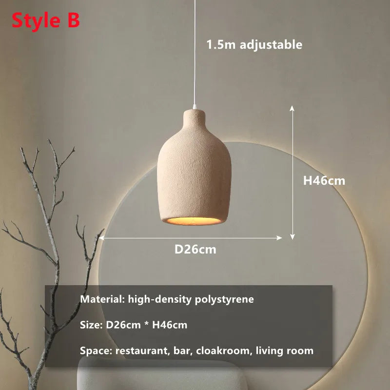 DecorBites™ Cement Chandelier Light: Designer Home Decor for Living Room, Bedroom, and Bar