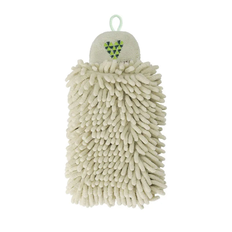 DecorBites™ Embroidered Microfiber Hand Towel: Soft, Quick Dry, Portable for Kitchen, Bathroom, Travel