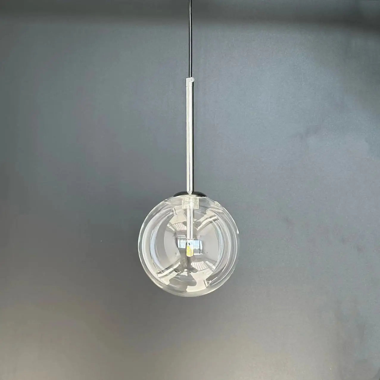DecorBites™ Bubble Glass Ball Pendant Light for Bedroom Kitchen Dining Room LED Fixture