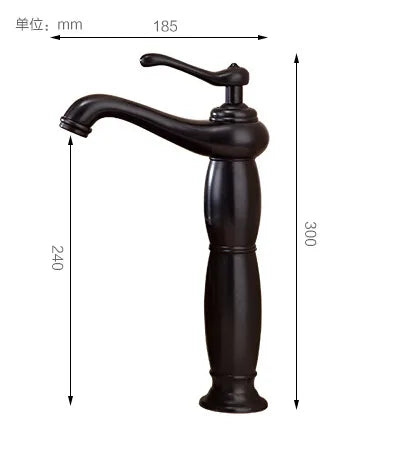 DecorBites™ Antique Bronze Tall Basin Faucet - Luxury Europe Style Solid Copper Mixer