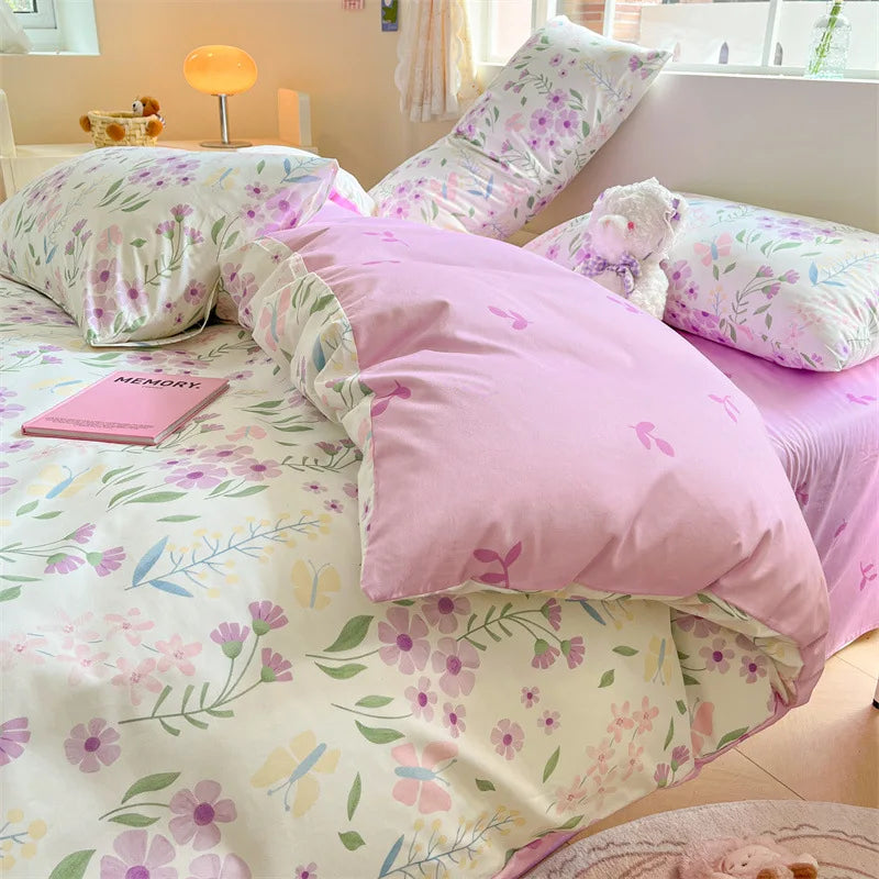 DecorBites™ Cartoon Printed Cotton Duvet Cover for Kids & Teens Beddings