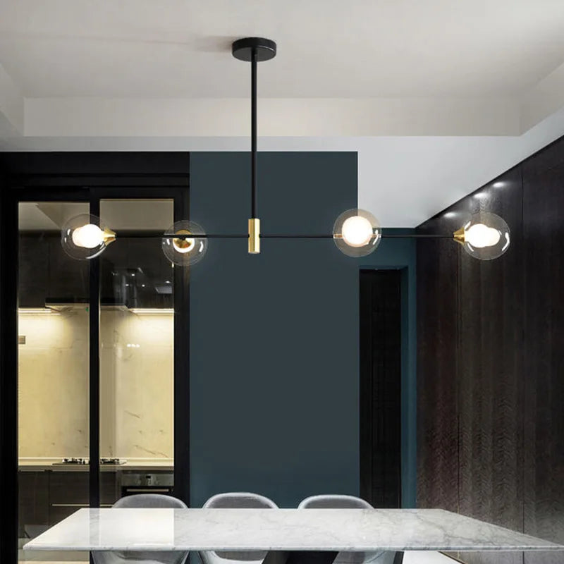DecorBites™ Glass Ball Pendant Chandelier for Modern Home Decor and Lighting
