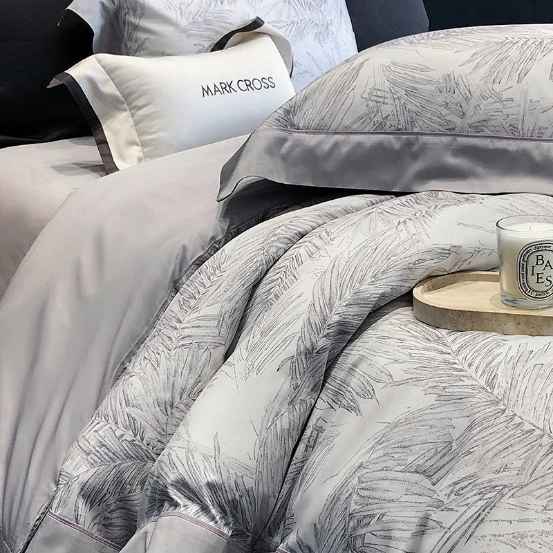 DecorBites™ Egyptian Cotton Bedding Sets: Queen King Ru Sizes - Luxe Bed Linens