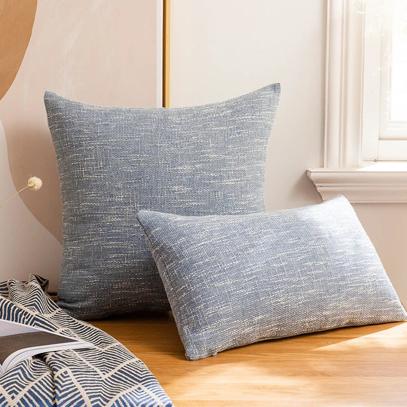 DecorBites™ Linen Cotton Throw Pillowcase 100% Polyester Cushion Cover for Home Decor