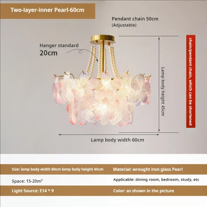 DecorBites™ Leafless Crystal Chandelier: Modern French Living Room & Bedroom Lighting