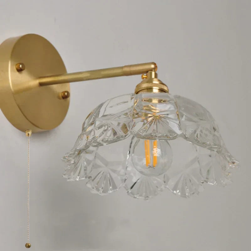 DecorBites™ Clear Glass LED Wall Light - Modern Nordic Design