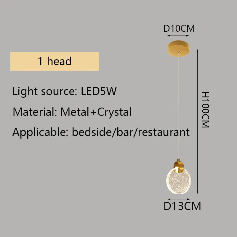 DecorBites™ Crystal LED Chandelier for Modern Living Room Decor