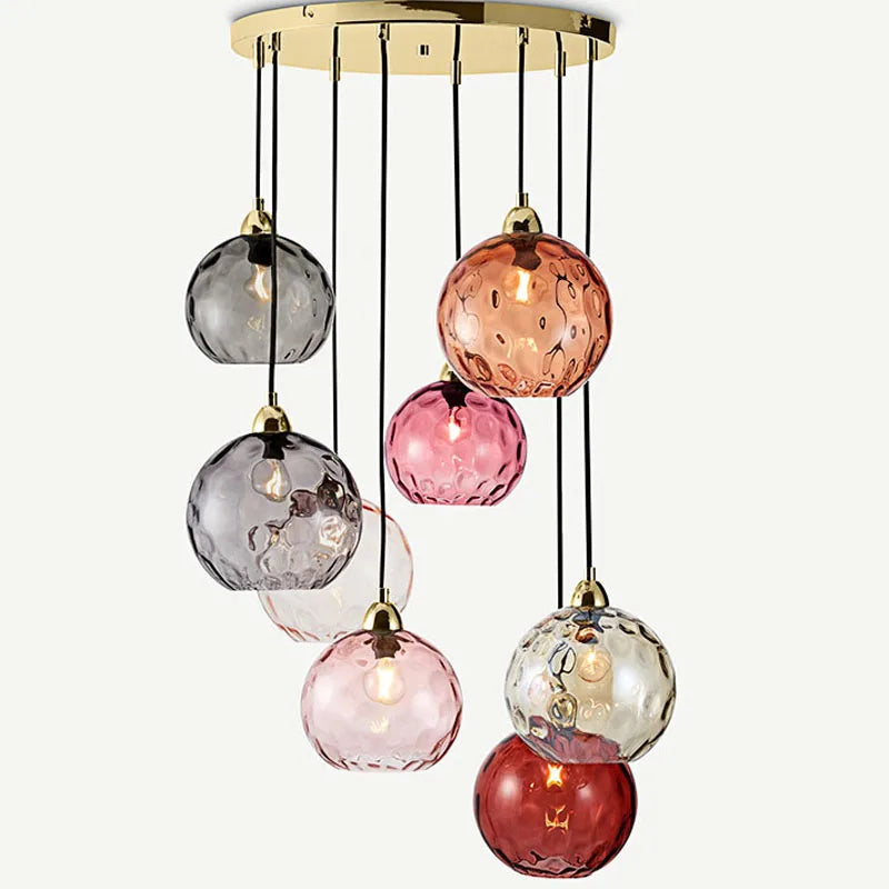 DecorBites™ Glass Ball Lustre Pendant Lights - Modern Kitchen Hanging Fixture
