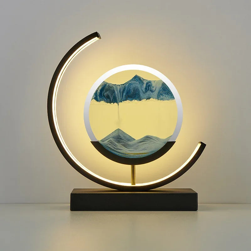 DecorBites™ LED Hourglass Quicksand Desk Lamp, Unzip Decor, Night Light, Holiday Gift