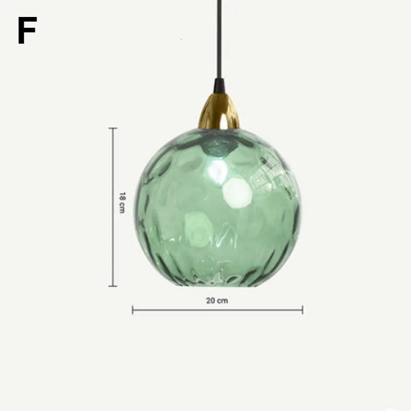 DecorBites™ Glass Ball Lustre Pendant Lights - Modern Kitchen Hanging Fixture