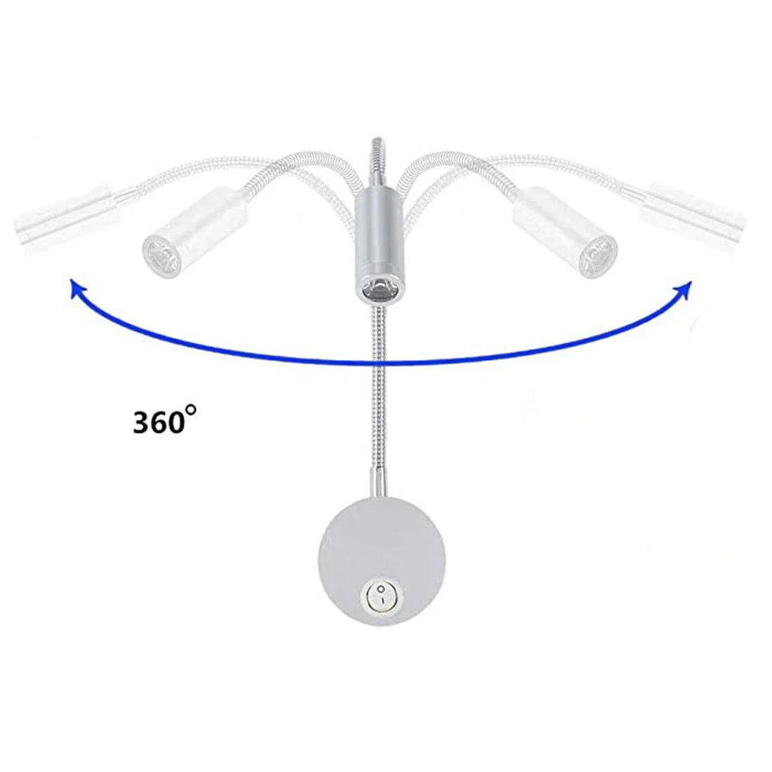 DecorBites™ LED Bedside Wall Sconce Reading Lamp 3W Spot Light Fixture