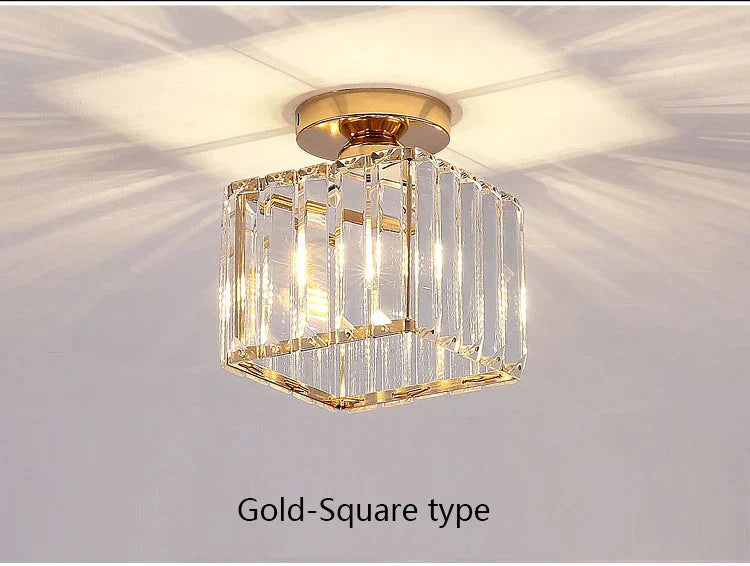 DecorBites™ Crystal LED Chandelier for Aisle, Hallway, and Living Spaces
