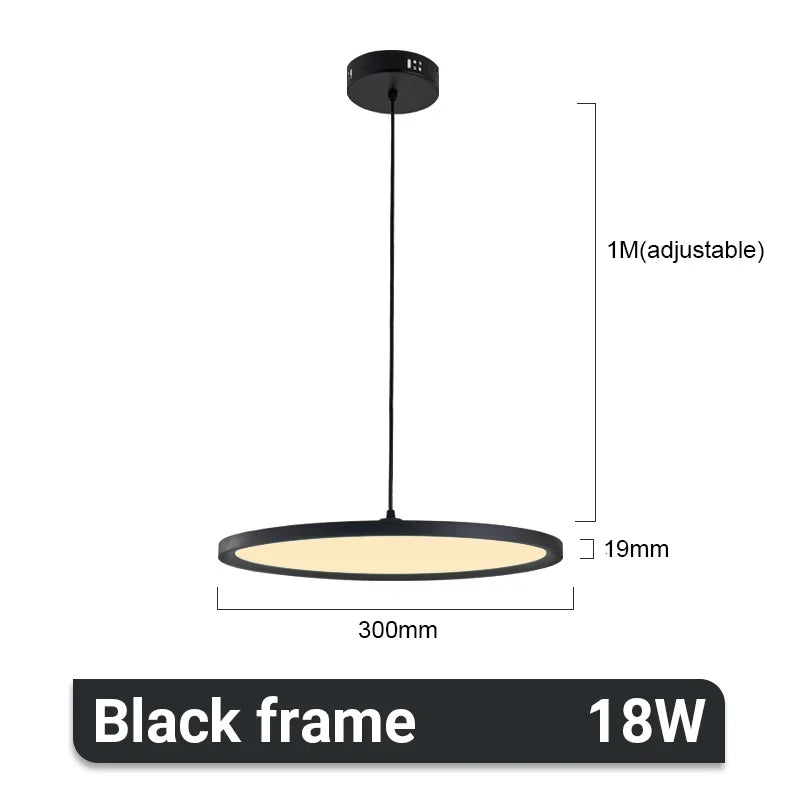 DecorBites™ Aluminum Pendant Light: Round LED Ceiling Lamp for Home, Hotel, Restaurant, Bar