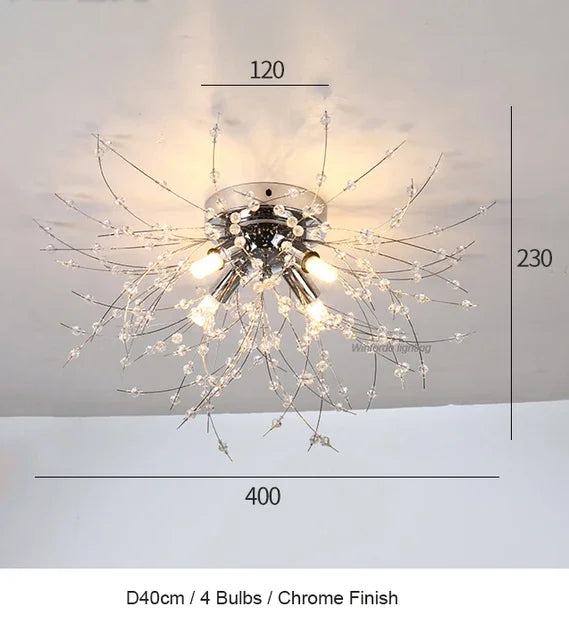 DecorBites™ Dandelion Chandelier LED Pendant Lamp for Dining Room Bedroom Shops