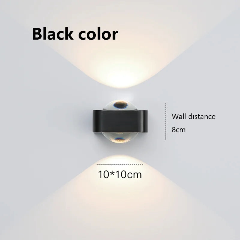 DecorBites™ Copper Bedroom Wall Lamp, Modern LED Double Head Spotlights, Luxury Living Room Sconce