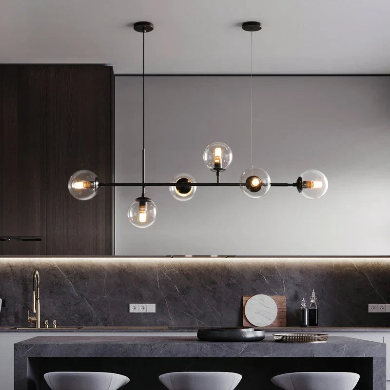 DecorBites™ Glass Ball Pendant Lamps for Home Decor and Lighting Fixtures