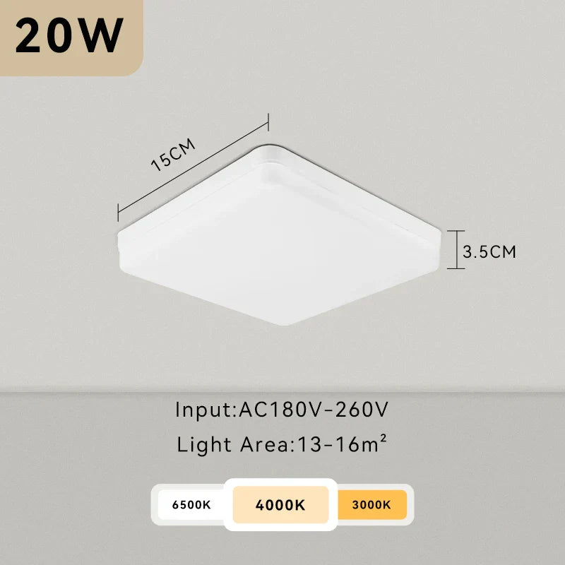 DecorBites™ LED Ceiling Chandelier: Modern 220V Living Room Light Fixture with Ultrathin Design