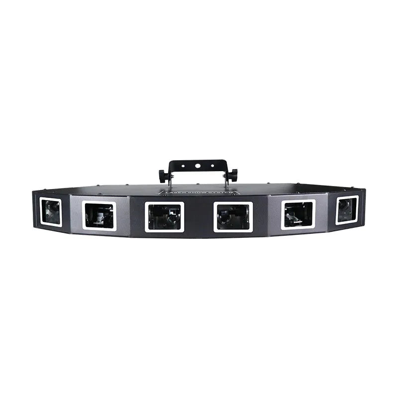 DecorBites™ 6-Lens RGB Scanning Laser Projector for Disco DJ Party and Dance Floor