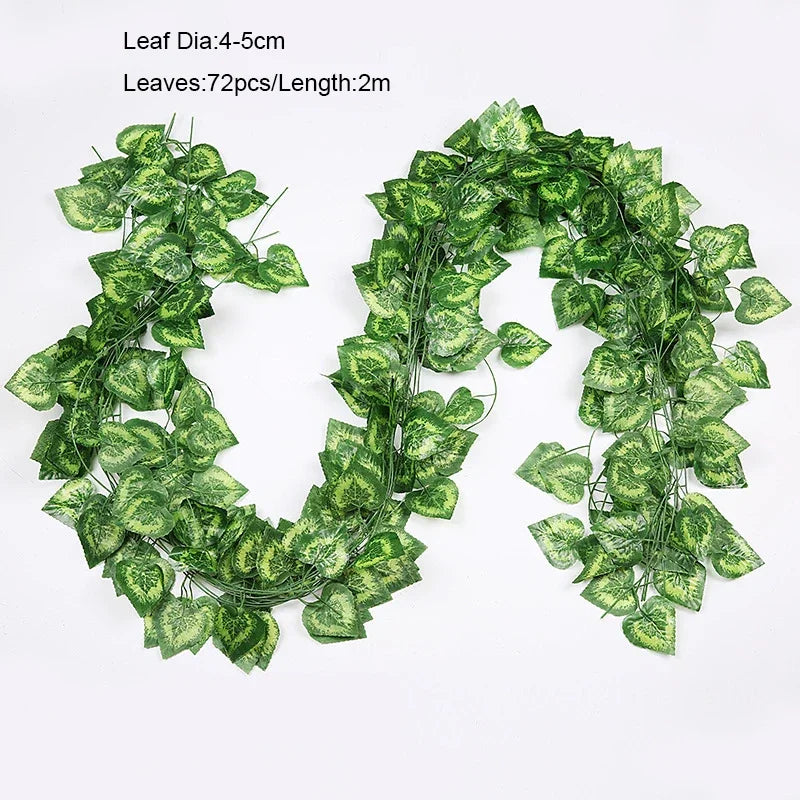 DecorBites™ 12pcs 2.2M Ivy Green Garland String Wall Decoration Artificial Plants