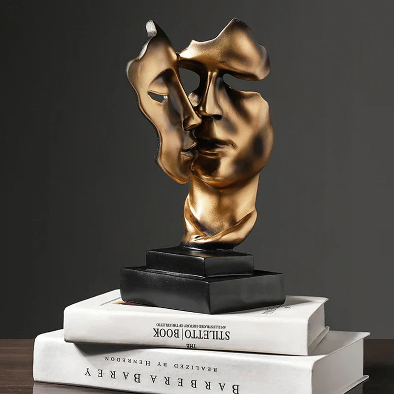 DecorBites™ Abstract Face Sculpture Ornament for Home Decor and Wedding Gift