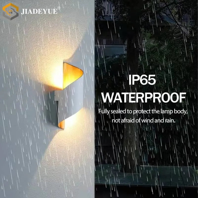 DecorBites™ LED Spiral Wall Light: IP65 Waterproof Outdoor Lighting for Home Store, Corridor, Balcony